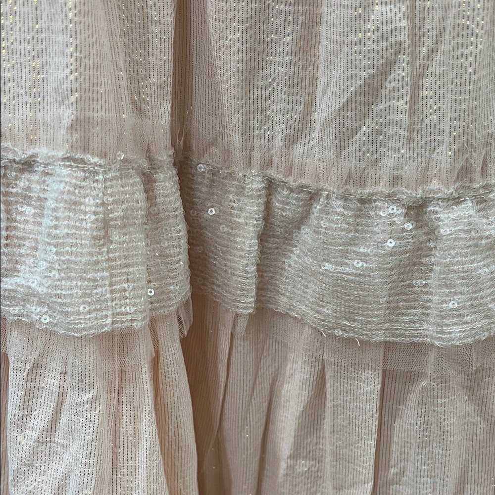 LoveShackFancy Blush Tiered Maxi Skirt - Picture 4 of 5